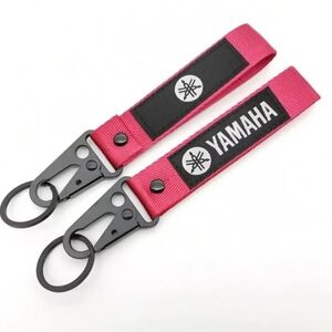 Yamaha Woven Fabric and Metal Keychain